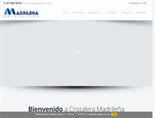 Tablet Screenshot of cristaleramadrilena.com